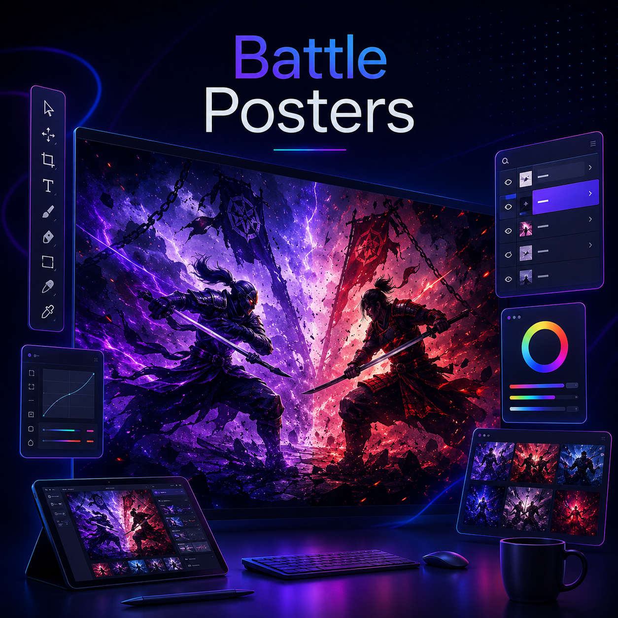 TikTok Battle Posters