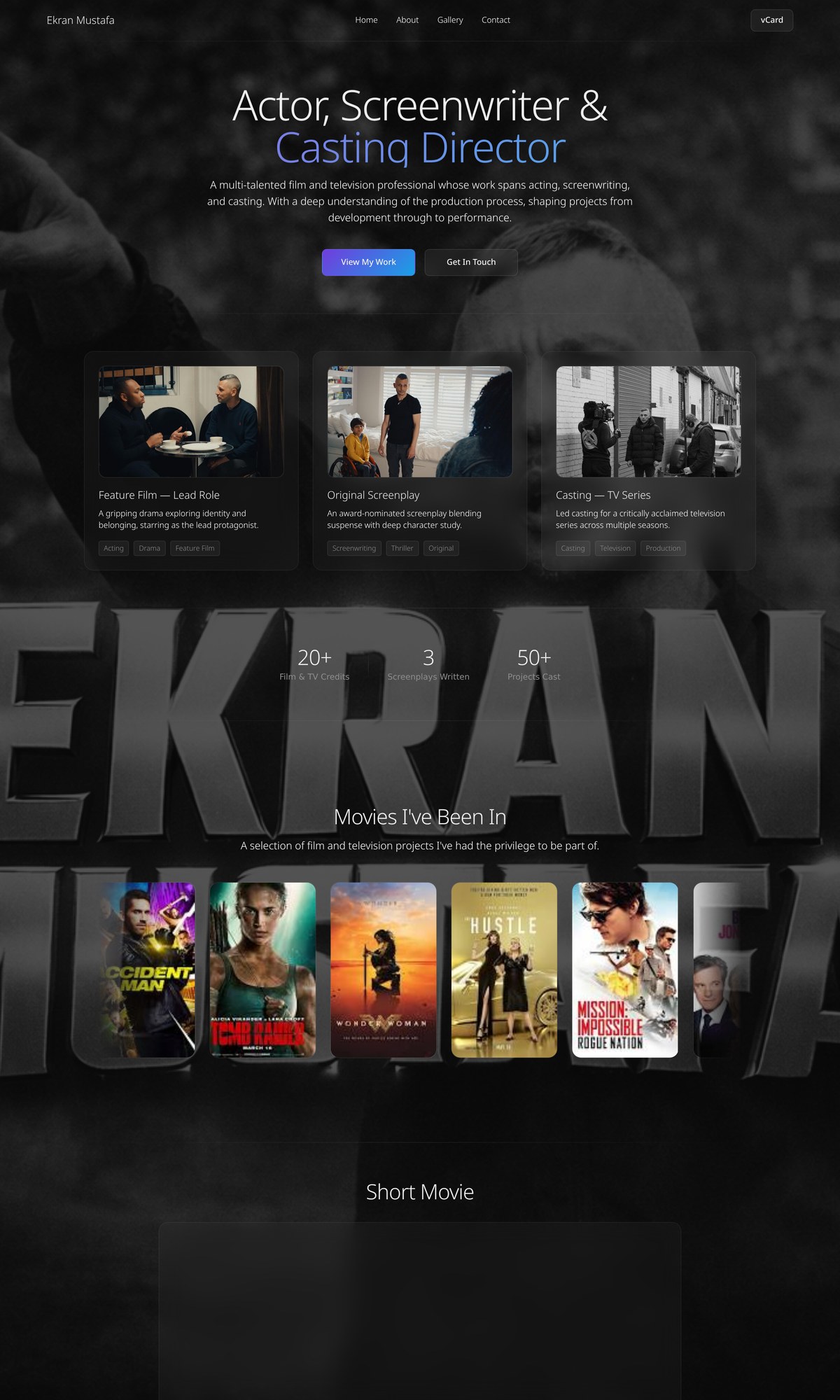 Ekran Mustafa website preview